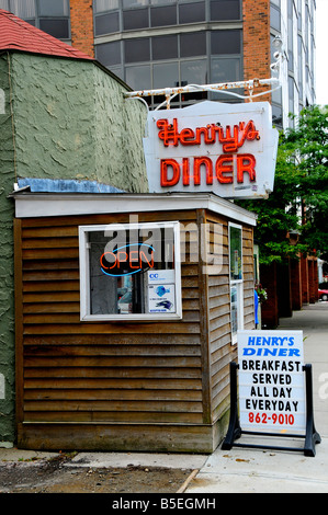 Henrys Diner, Burlington, Vermont, USA Stockfoto