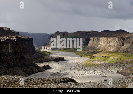 Der Wasserfall Dettifoss Nord östlich von Island Stockfoto