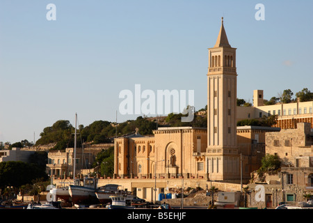 'St. Anne' Church in Marsaskala, Malta. Stockfoto