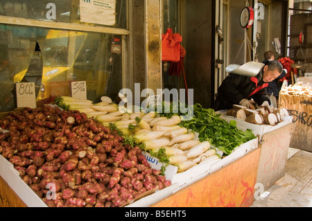 Obst und Gemüse Stall in der Canal Street Chinatown New York USA Stockfoto