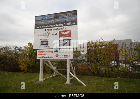 Parc y Scarlets neue Rugby-Stadion in Pemberton Bezirk von Llanelli. Home, Llanelli und The Scarlets Rugby-Teams. Stockfoto