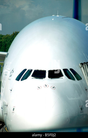 Airbus A 380 Changi Airport Singapur Stockfoto
