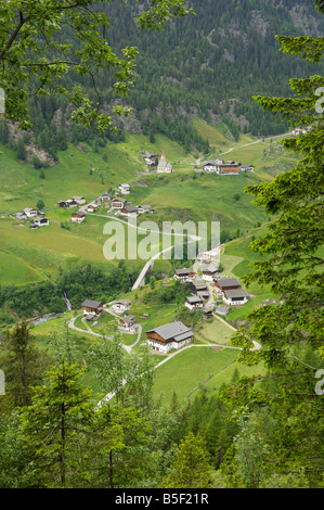Dorf im Val Passeier, Südtirol, Trentino - Alto Adige, Italien Stockfoto