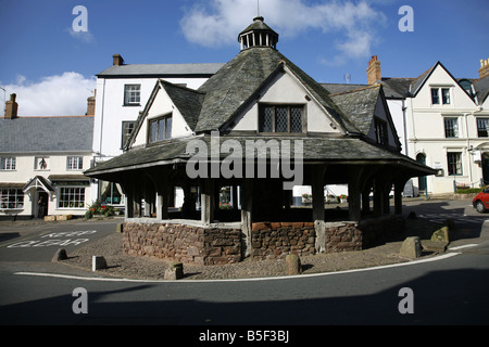 Die alten Garn Markt In der High Street von Dorf Dunster in der Nähe von Minehead Stockfoto