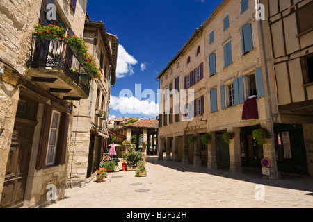 Die mittelalterlichen Gassen von St. Antonin Noble Val, Tarn et Garonne, Frankreich Europa Stockfoto