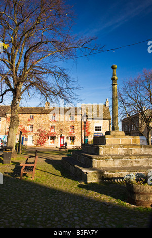 Der Market Cross in Masham eine kleine Marktstadt von North Yorkshire Stockfoto