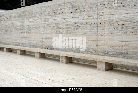 Deutschen Pavillon für die Weltausstellung 1929 entwarf Ludwig Mies van der Rohe Barcelona Catalonia Spanien Stockfoto