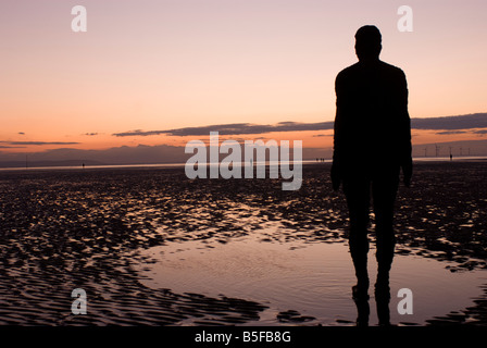 Antony Gormley Crosby Strand Lancs England Stockfoto