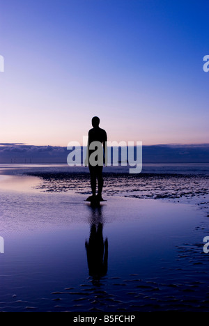 Antony Gormley Crosby Strand Lancs England Stockfoto