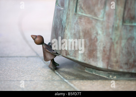 Ein Tom Otterness Skulptur, Scheveningen, Holland Stockfoto