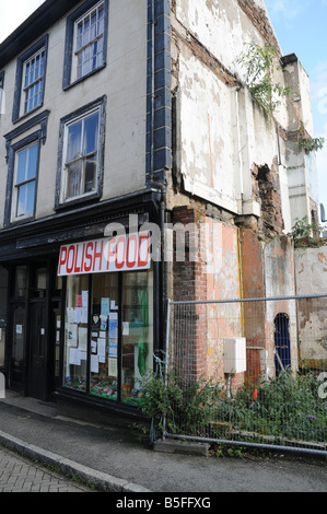 Einem polnischen Shop in Redruth, Cornwall Stockfoto