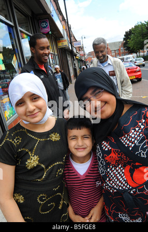 Der Gemeinschaft auf den Straßen von niedrigeren Deane Bolton Stockfoto