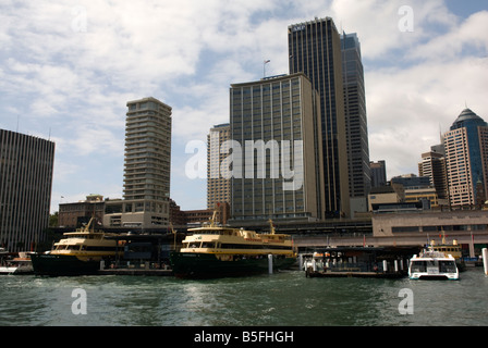 Das Fährterminal am Circular Quay Sydney Australia Stockfoto