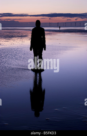 Antony Gormley Crosby Strand Lancs England Stockfoto