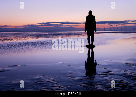 Antony Gormley Crosby Strand Lancs England Stockfoto