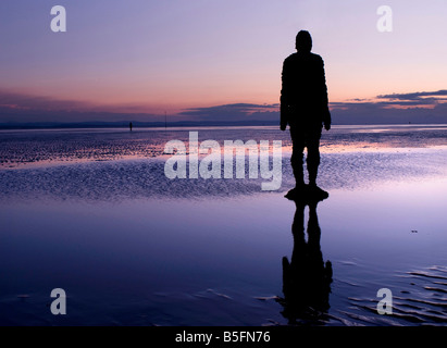 Antony Gormley Crosby Strand Lancs England Stockfoto