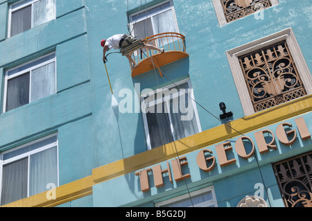 Hausreinigung in Santa Monica, Kalifornien Stockfoto