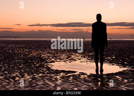 Antony Gormley Crosby Strand Lancs England Stockfoto