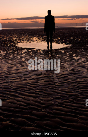 Antony Gormley Crosby Strand Lancs England Stockfoto