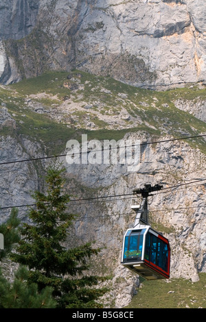 Pendelbahn in den Picos de Europa im Nordwesten Spaniens Fuente De Liebana Cantabria Stockfoto