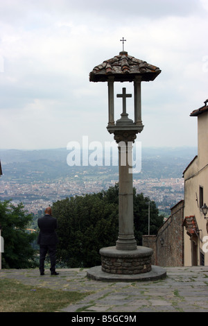 Kloster von San Francesco, Fiesole, Toskana Stockfoto