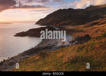 Der südlichen Küste von Ardnamurchan Halbinsel in der Nähe der Bucht von Camas Nan Geall Schottland Stockfoto