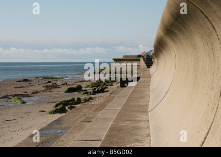 Ufermauer Bembridge Isle Of Wight Stockfoto