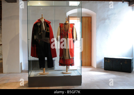 Ethnographische Museum mit der Anzeige der nationalen Kostüme Split Kroatien Stockfoto