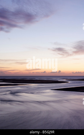 Fluss in den Abend, Conil De La Frontera, Spanien Stockfoto