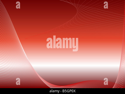 Zusammenfassung Hintergrund Kreuzung Linien Horizont rote Farbe Stockfoto