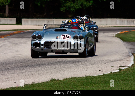 Elkhart Lake Vintage Festival 2008 Road America Wisconsin Stockfoto