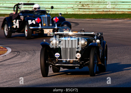 Elkhart Lake Vintage Festival 2008 Road America Wisconsin Stockfoto