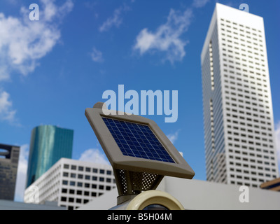 USA, Texas, Houston, solar powered Parkuhr Stockfoto