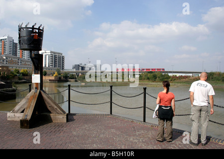 East India Dock Becken Stockfoto