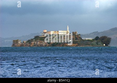 Blick auf Alcatraz Island, San Francisco, USA Stockfoto