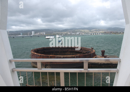 USS Arizona Geschützturm Stockfoto