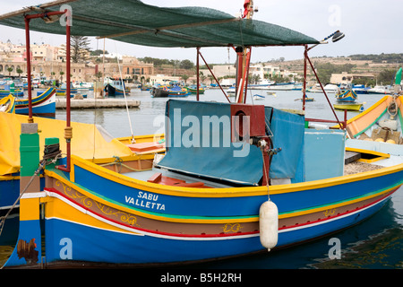 Der Hafen, Marsaxlokk, Malta Stockfoto