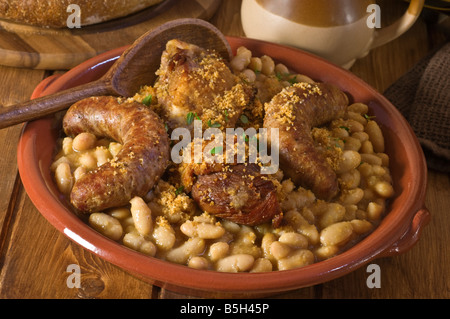 "Cassoulet" Frankreich Essen Stockfoto