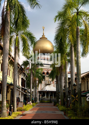 Sultan-Moschee-Muscat Street-Singapur Stockfoto