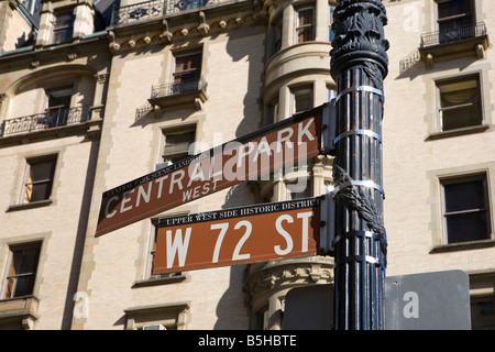 Dakota Gebäude beherbergt die späten John Lennon am Central Park West, New York City USA Stockfoto