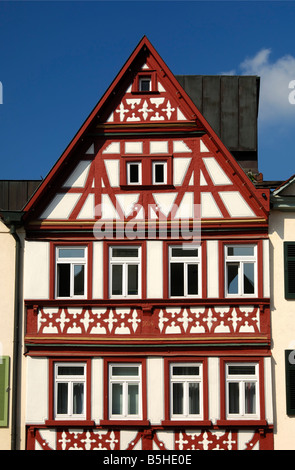 Halbe Fachwerkhaus Gebäude am Markt Platz Öhringen Baden-Württemberg Deutschland Stockfoto