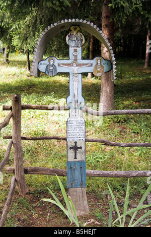 Friedhof, ASTRA, Open Air Museum, Sibiu, Siebenbürgen, Rumänien Stockfoto