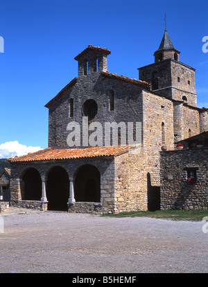 Kirche von Santa Maria de Tollo, Cerdanya, Katalonien, Spanien Stockfoto