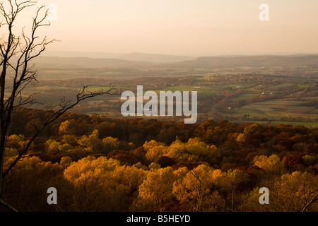 Blick vom Gipfel des Peters-Berg in der Nähe von Harrisburg, Pennsylvania. Stockfoto