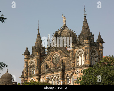 Victoria Terminus Railway Station Bombay Indien. Jetzt Chhatrapati Shivaji Terminus Stockfoto