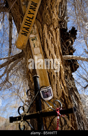 Die El Santuario de Chimayo befindet sich in New Mexico. Stockfoto