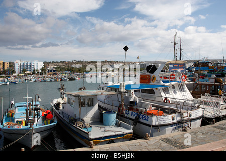 Ansichten rund um Limnaki Hafen der alten Fischerei Hafen Agia Napa Zypern mediterrane Stockfoto