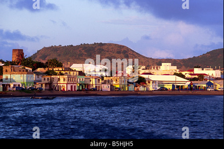 Basseterre Waterfront St. Kitts Stockfoto