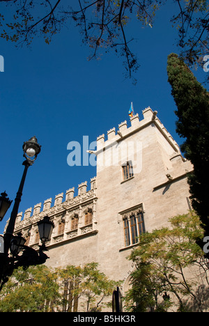 La Lonja De La Seda formell eine Warenbörse im historischen Stadtzentrum von Valencia, Spanien Stockfoto