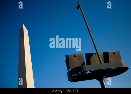 1. März 2008 Washington D C das Gelände rund um das Washington Monument Stockfoto